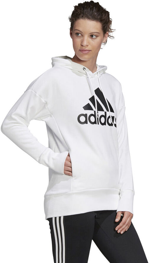adidas Badge Of Sport Long Hættetrøje Hvid