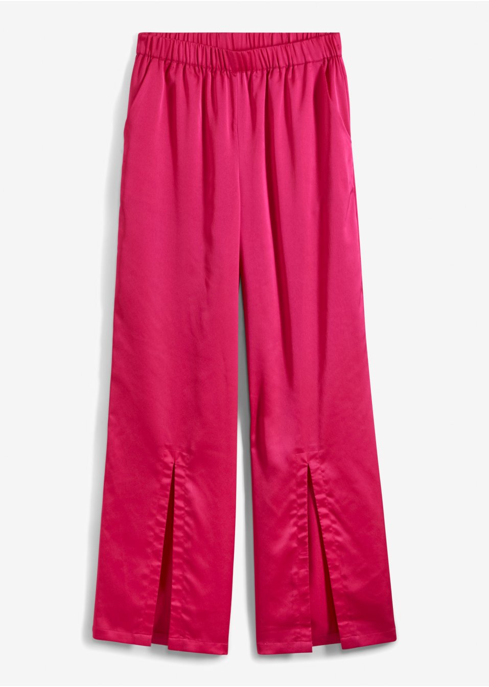 Pantalon en satin avec fentes