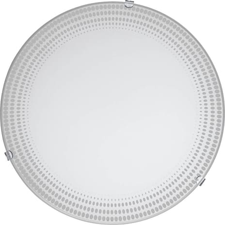 Magitta væg- og loftlampe - hvid/glas