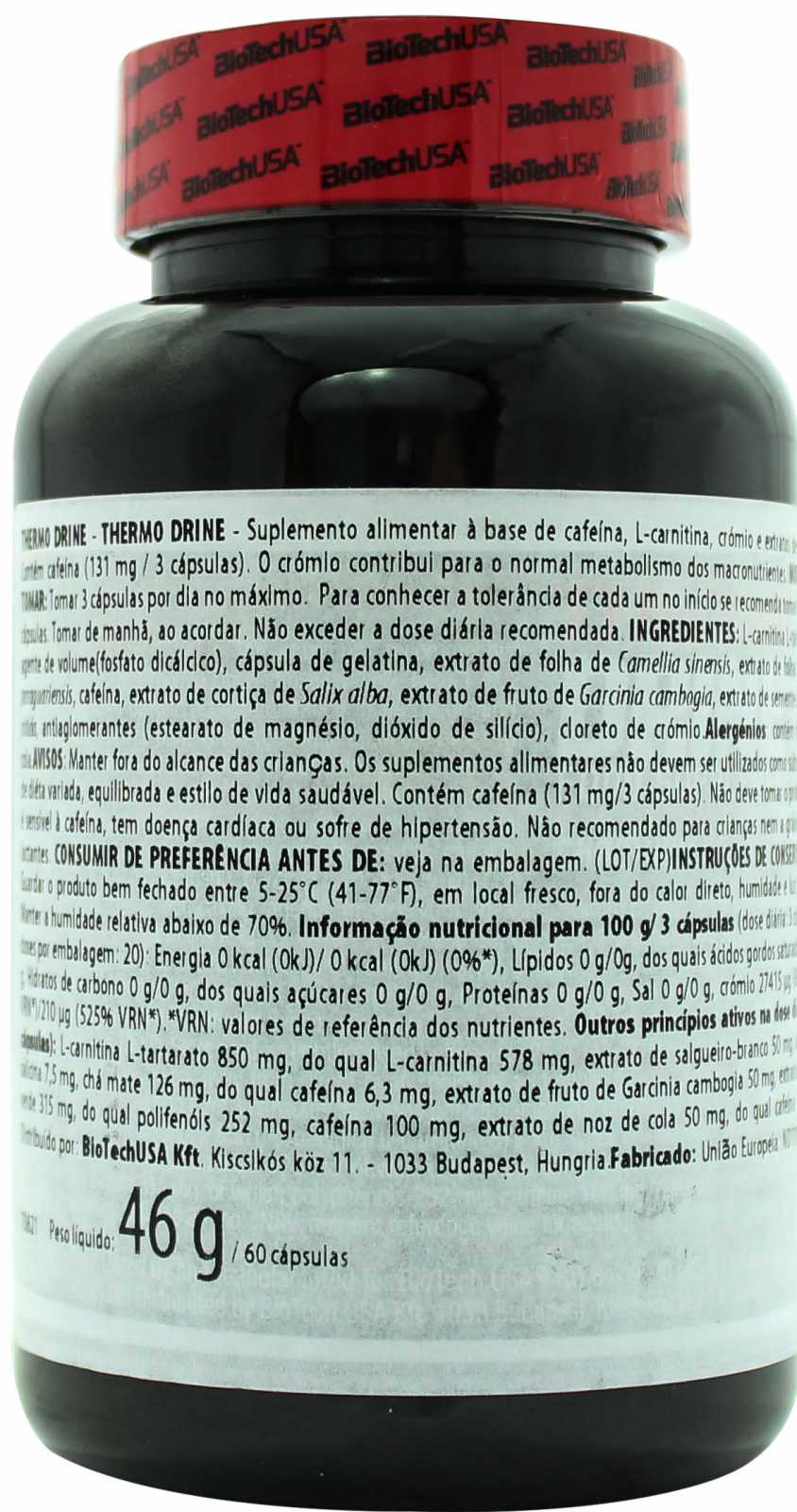 Biotech USA Thermo Drine 60 cápsulas