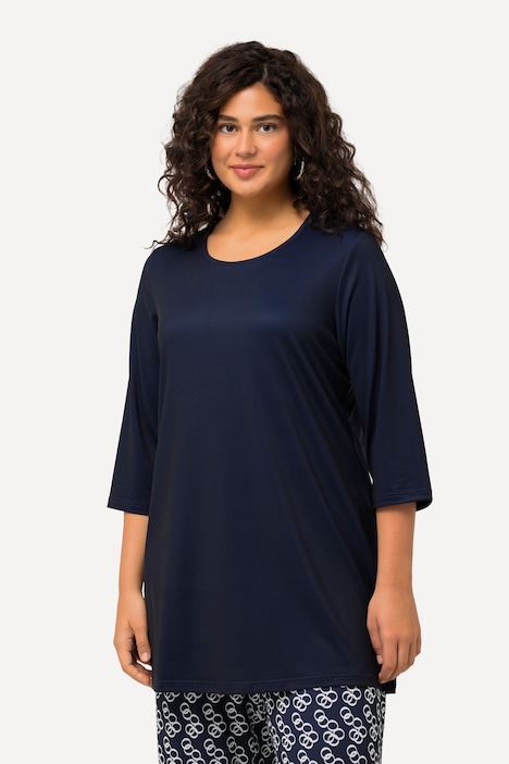 Longshirt, Ringmuster, Rundhals, 3/4-Arm