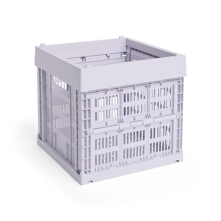 HAY - Colour Crate Korb Cube, 29,5 x 29,5 cm, lavendel, recycled