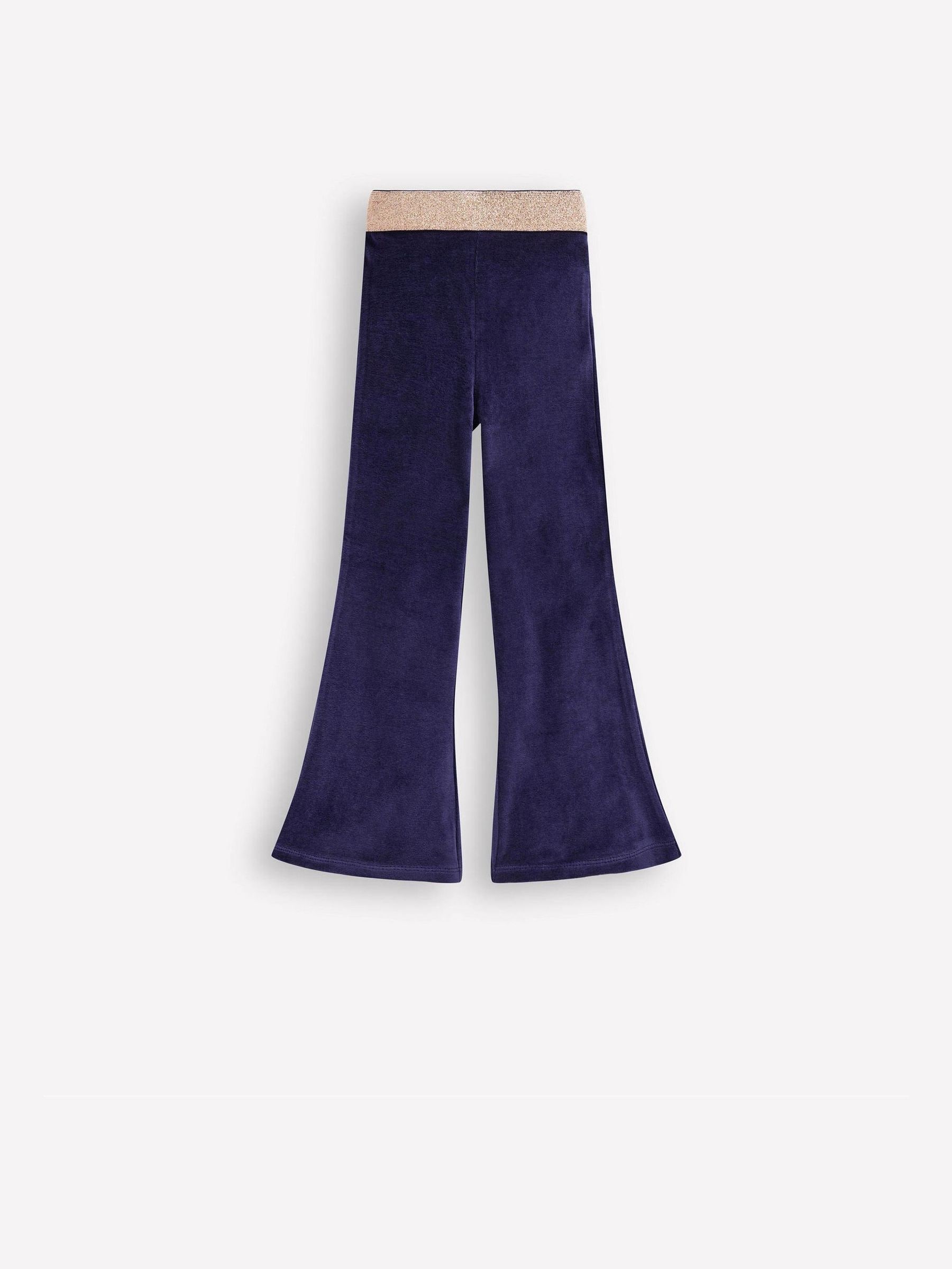 Blauw - Boden Velvet Flared Leggings