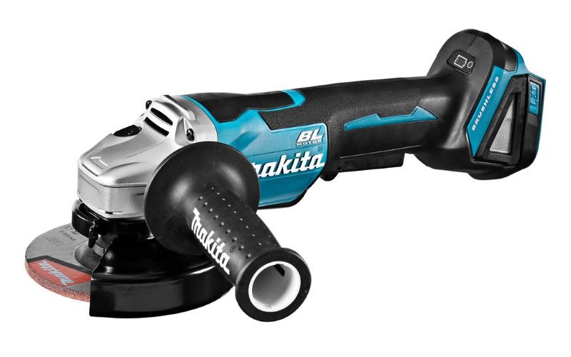 Makita DGA505RTJ 18V Li-ion accu haakse slijper set (2x 5.0Ah) in Mbox - 125mm - koolborstelloos