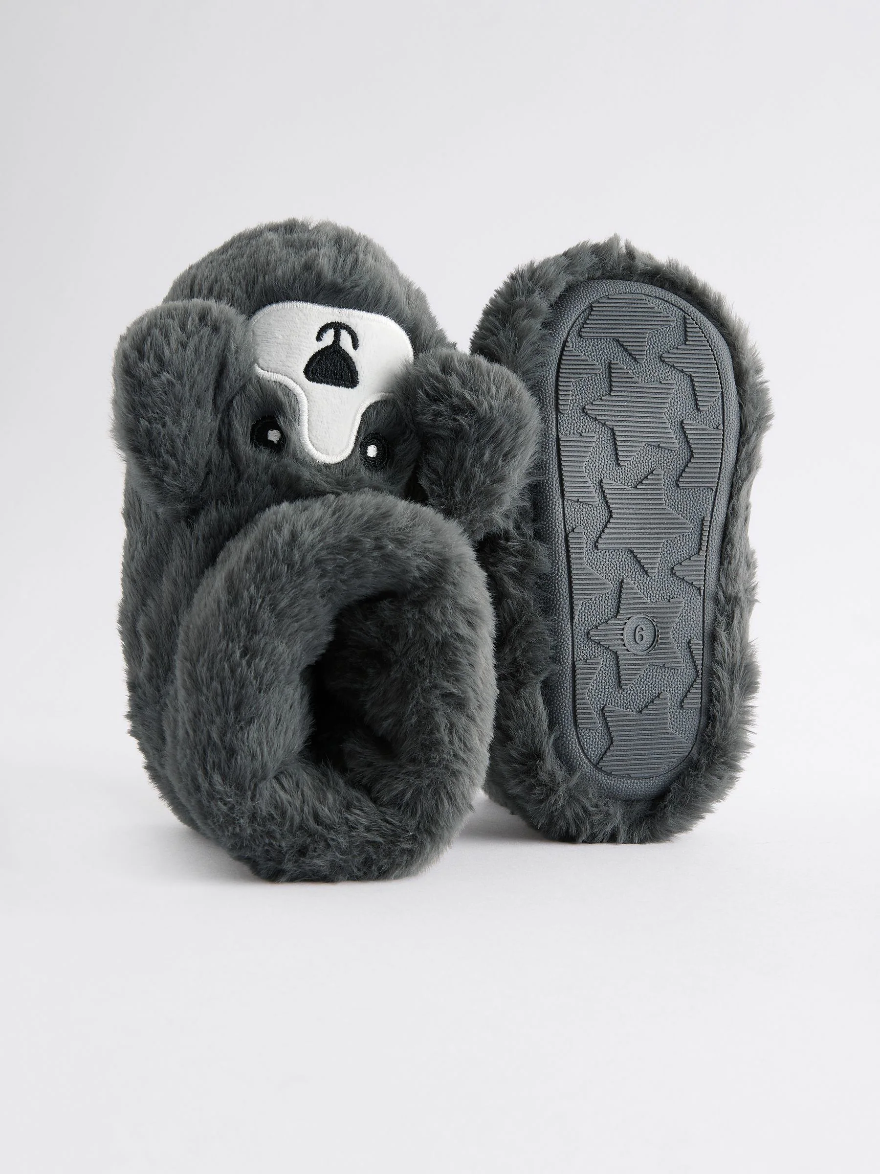 Grijs met hond - Pantoffellaars