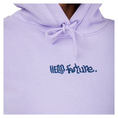 Sweat à Capuche Femme Fox Hello Future Violet