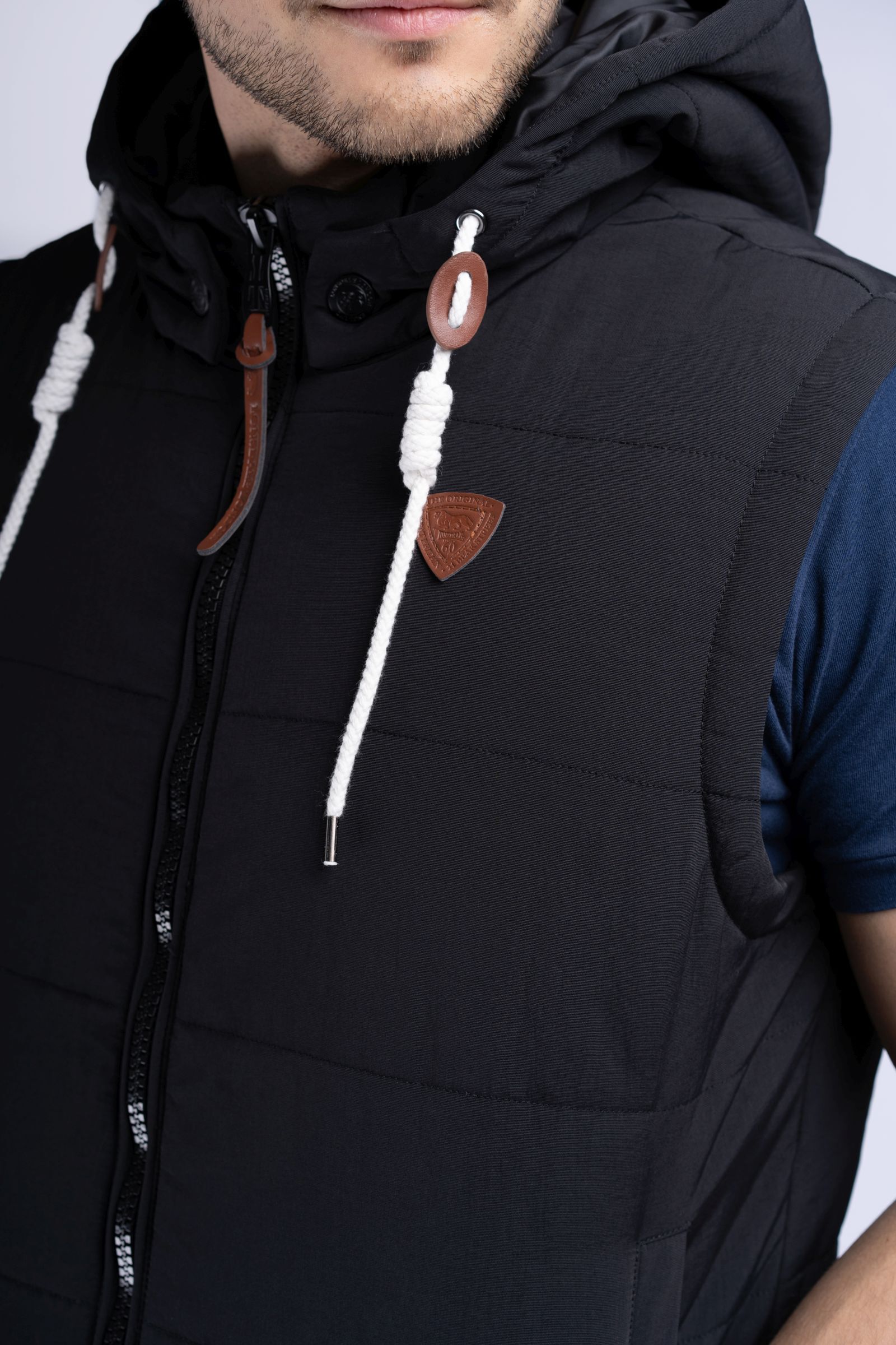 Lonsdale Herren Weste mit Kapuze normale Passform POLMEAR