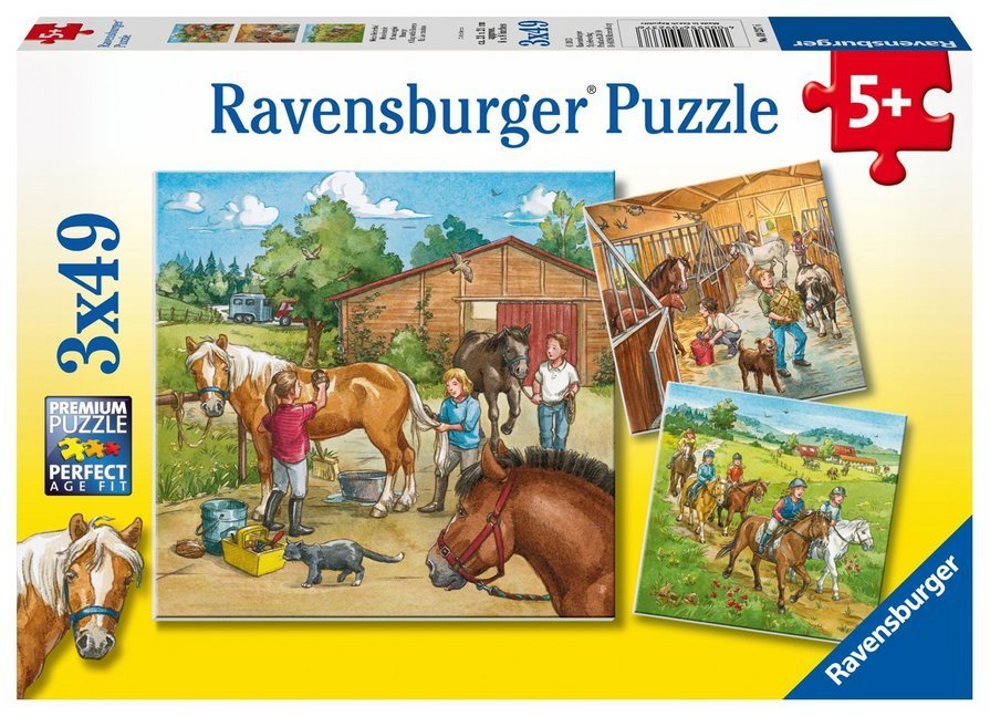 Puzzle Mein Reiterhof 3x49 Teile