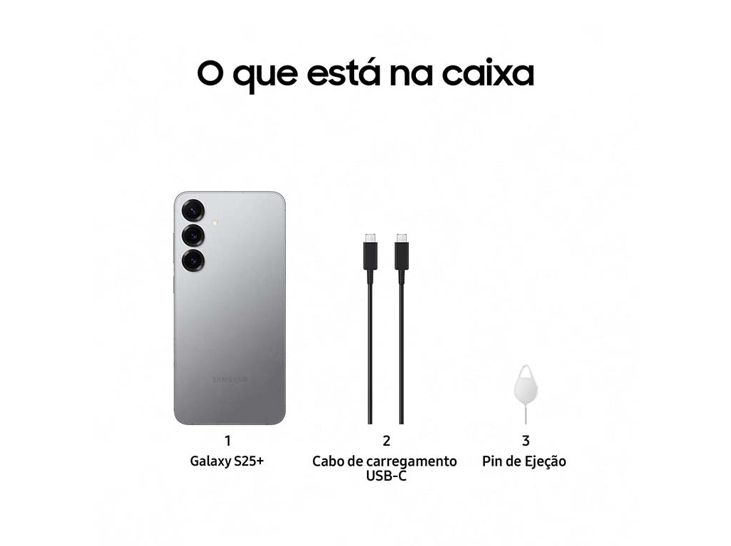 SMARTPHONE SAMSUNG GALAXY S25  256GB CINZA