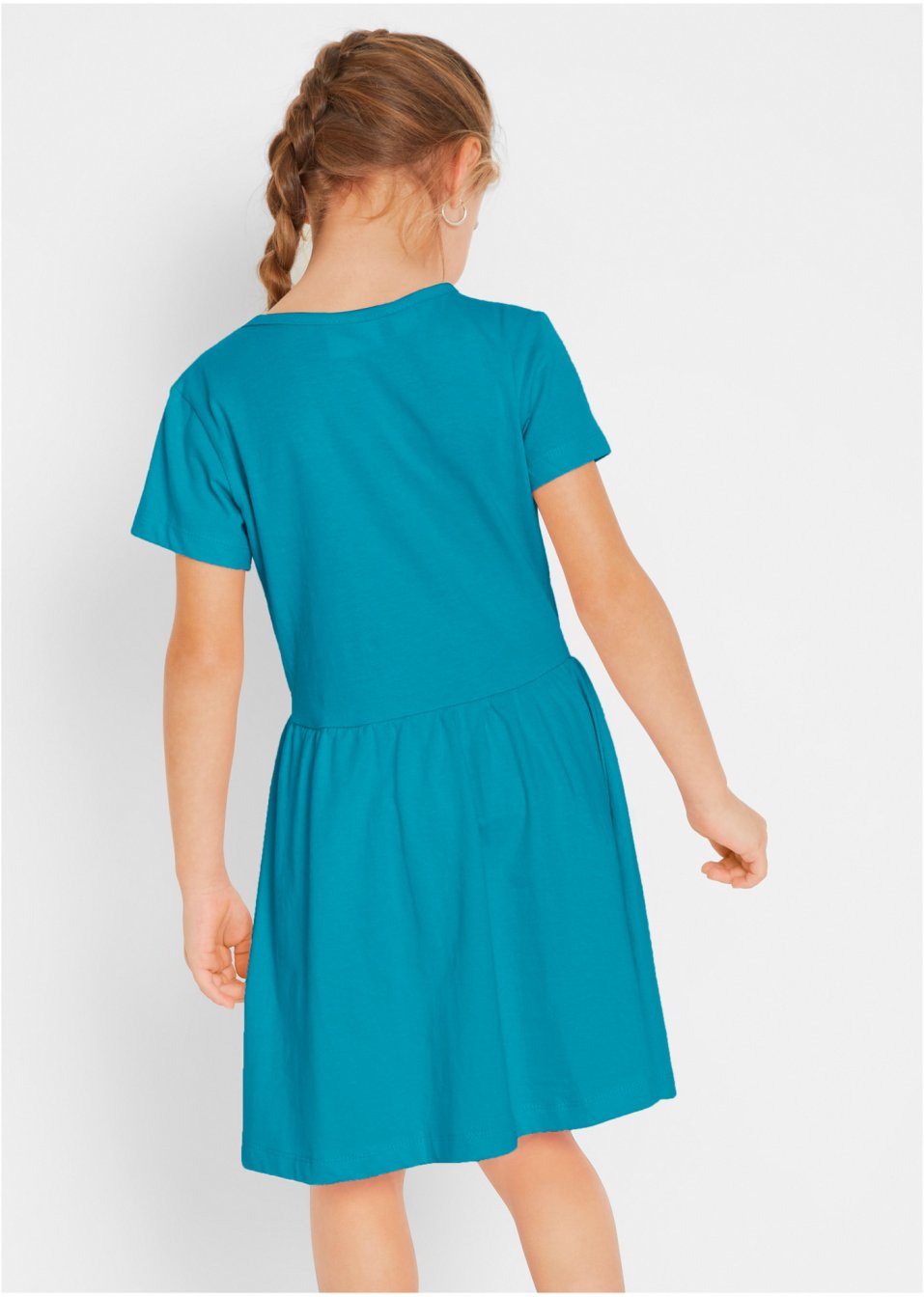 Lot de 2 robes fille en jersey avec imprimé
