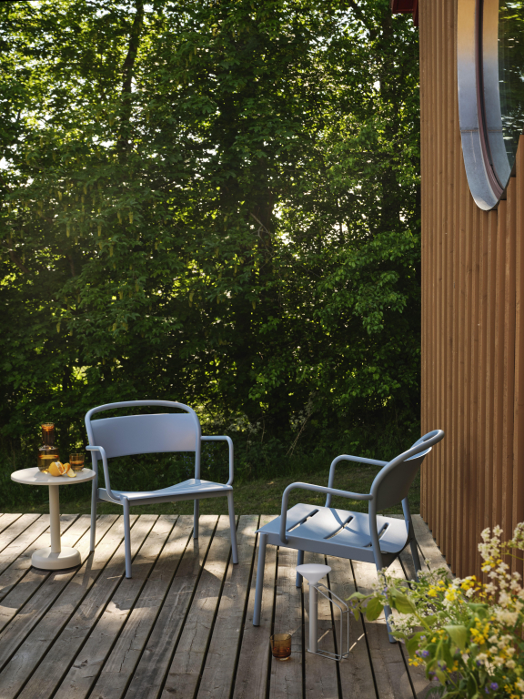 Muuto Linear Steel fauteuil Antracite Black