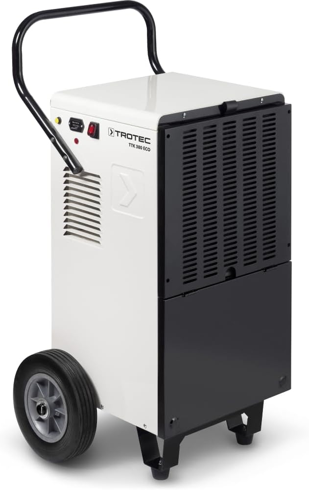 TROTEC Luftentfeuchter TTK 380 ECO – Leistung 80 L/Tag – Fläche 400 m² / 1000 m³ – Bautrockner – für große Räume