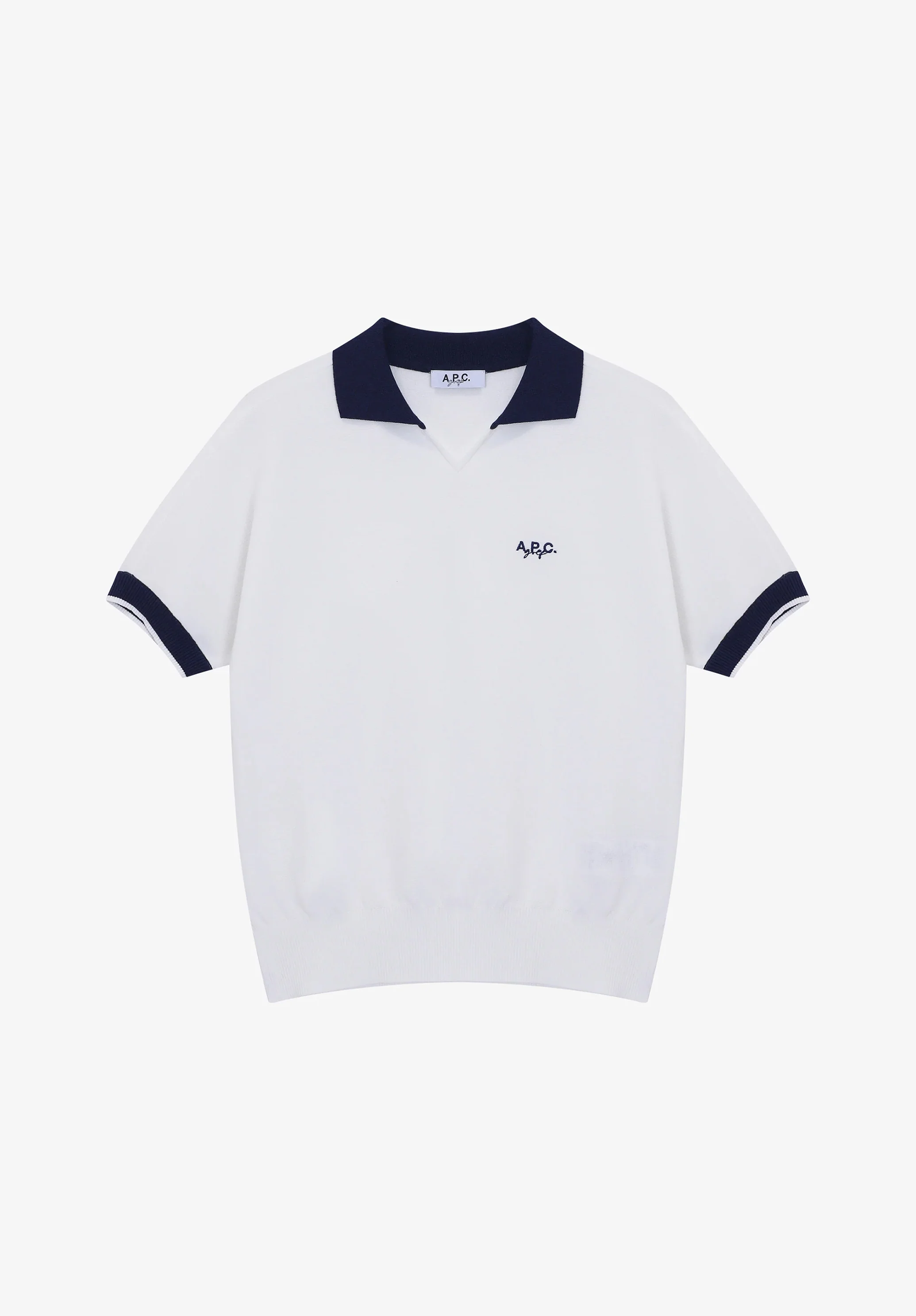 Polo en maille A.P.C. Golf - Blanc