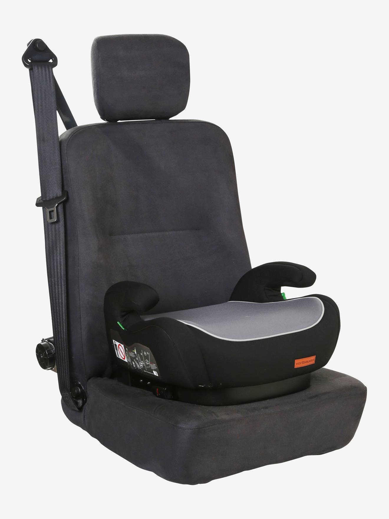 Conjunto de assento de carro elevatório Hopla VERTBAUDET Isofix, preto
