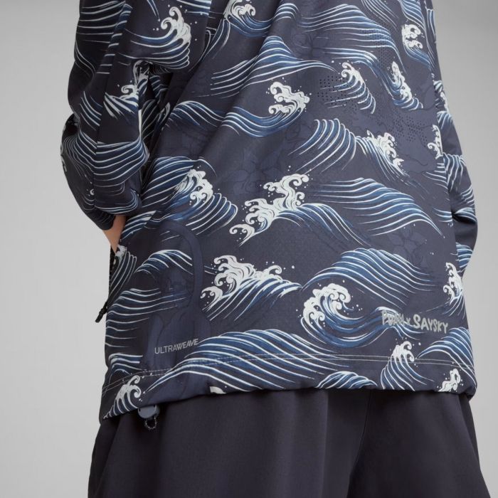 Puma Unisex Jakker Jacket AOP Saysky Blå
