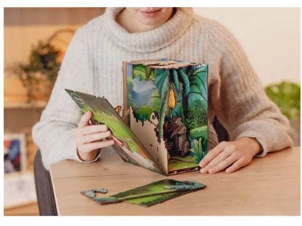 Revell Bausatz Disney The Jungle Book Zauberhafte Miniaturwelt mit LED-Beleuchtung für Ihr Bücherregal