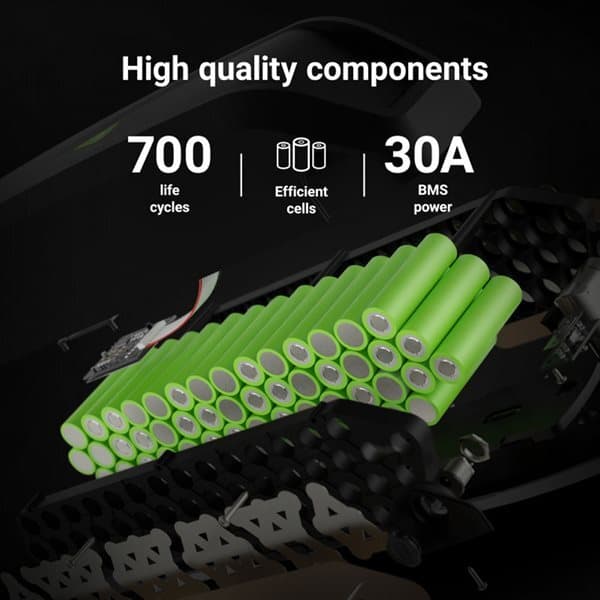 Green Cell elcykelbatteri 36V 14,5Ah med lader