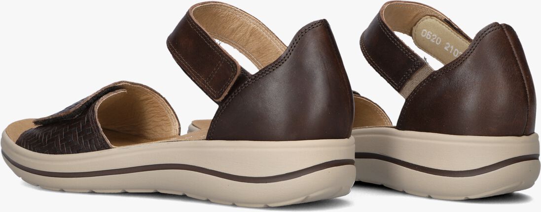 bruine hartjes sandalen pop