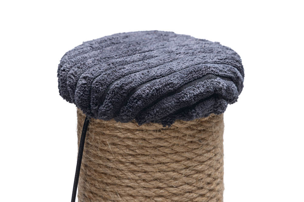 Designed by Lotte Ribbed - Krabpaal - Antraciet - 41x41x70 cm