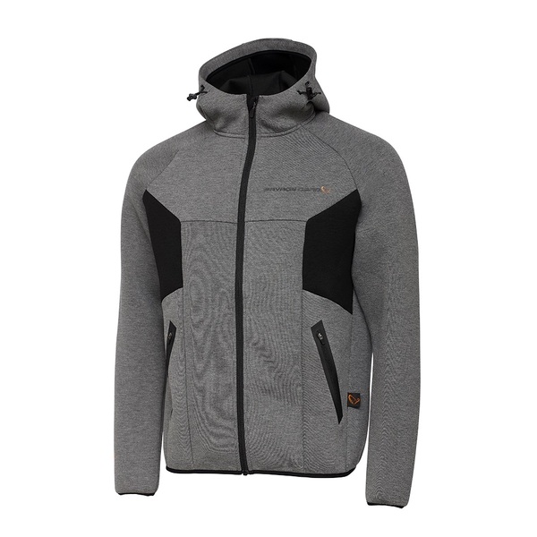 Gilet Savage Gear Tec-Foam Zip Hoodie Dark Grey Melange
