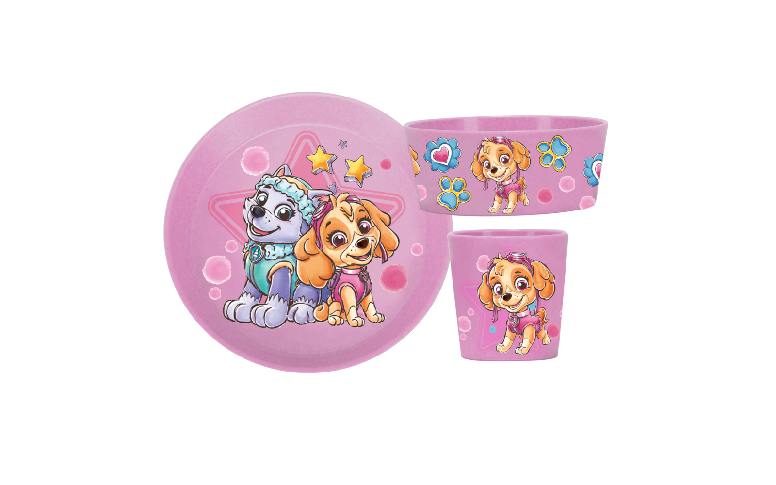 Koziol Connect Paw Patrol Geschirr-Set 3-tlg. Organic Yellow