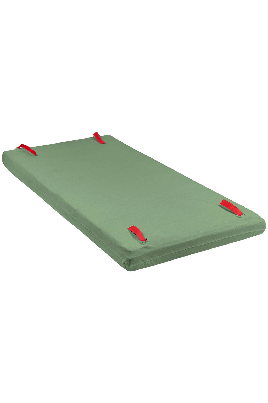 Prima lakentjekatoenen jersey matrashoes DeLuxe voor campingbed 60x120cm forest green