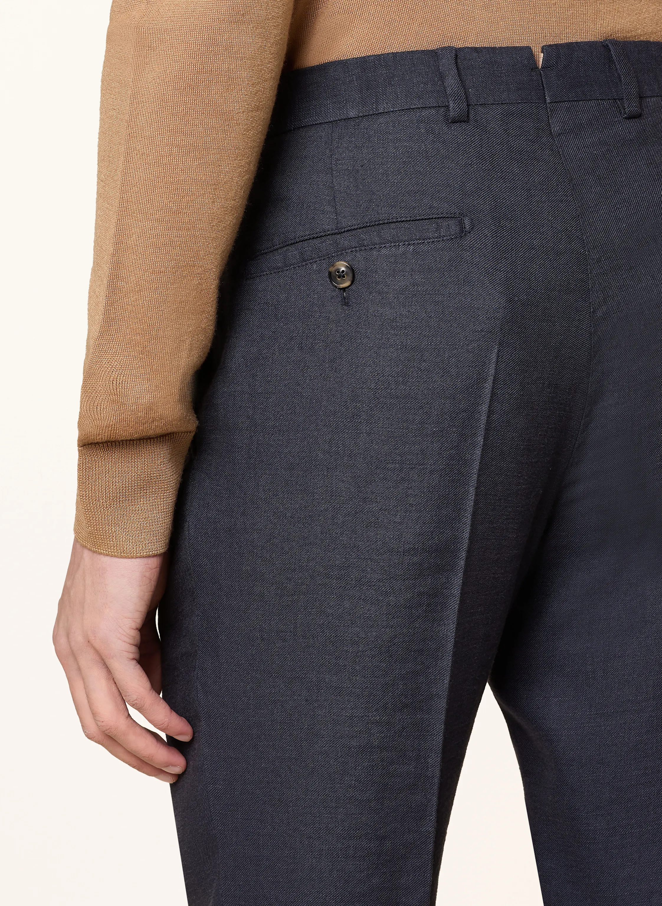 windsor. Anzughose SILVI Extra Slim Fit mit Leinen