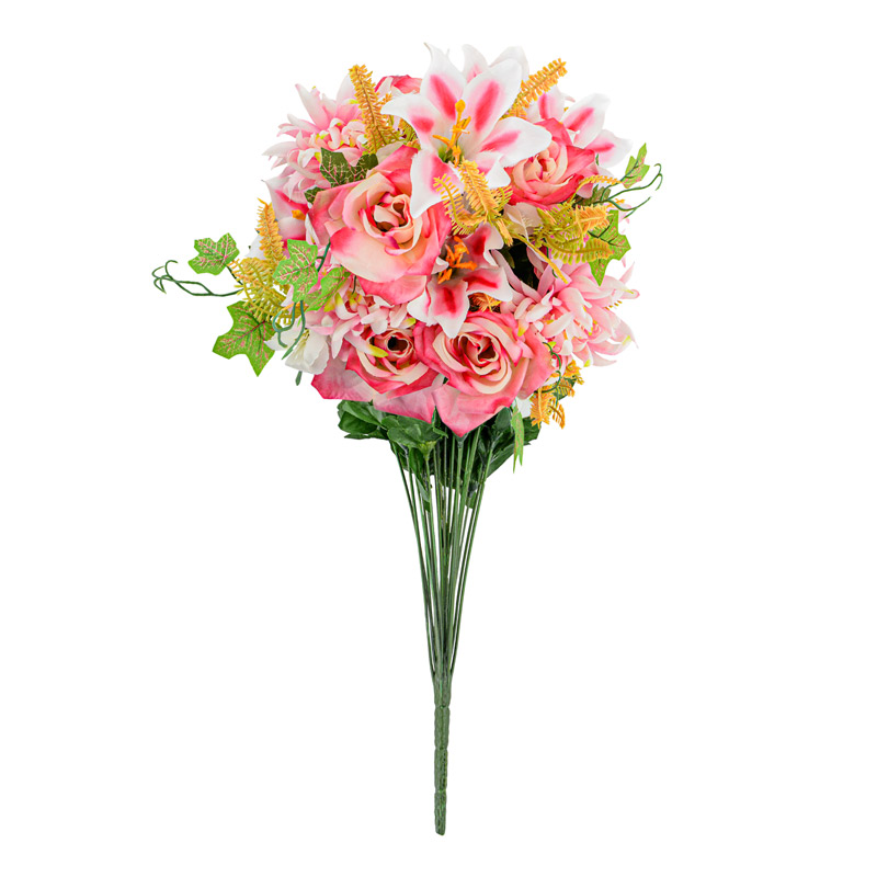 Bouquet géant de fleurs artificielles