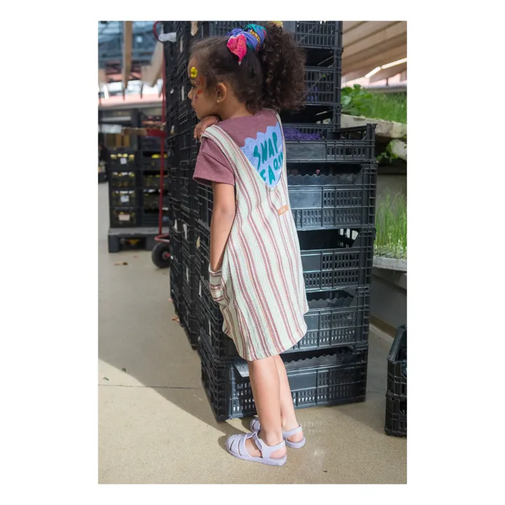 Bootani Robe Coton Bio Rayée | Sauge