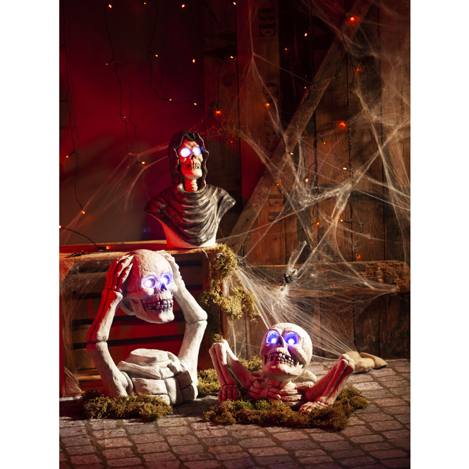 LED-Skelett - aus Magnesia - ca. 44,5 x 21,5 x 43,5 cm