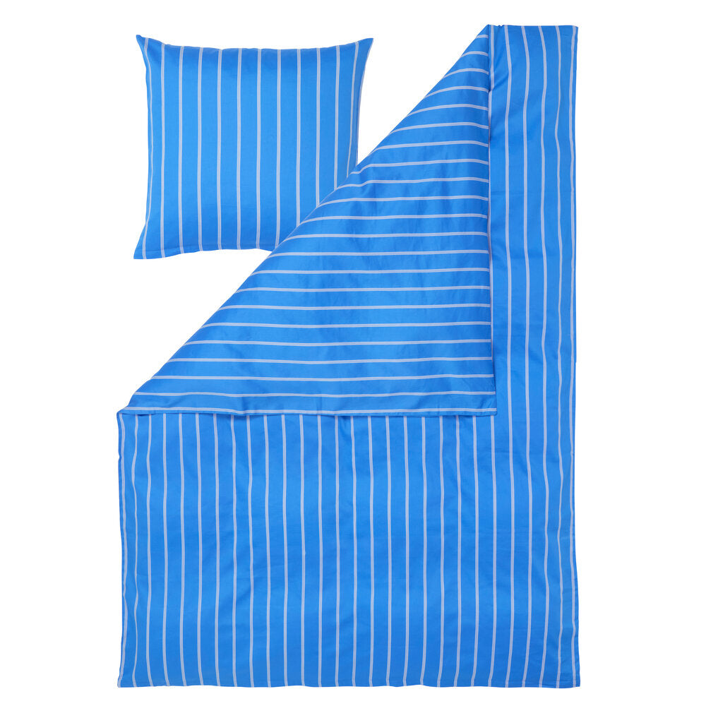 Bahne Interior  Pin Stripe Single sengesæt - blå