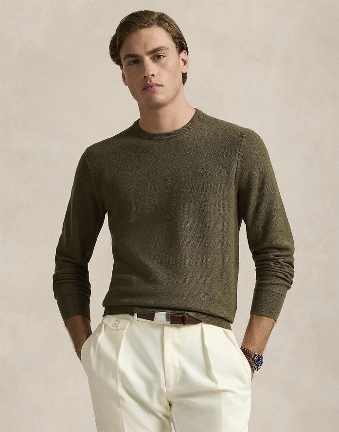 Polo Ralph Lauren 32/2 COTTON-LSL-PLO Cargo olive hthr