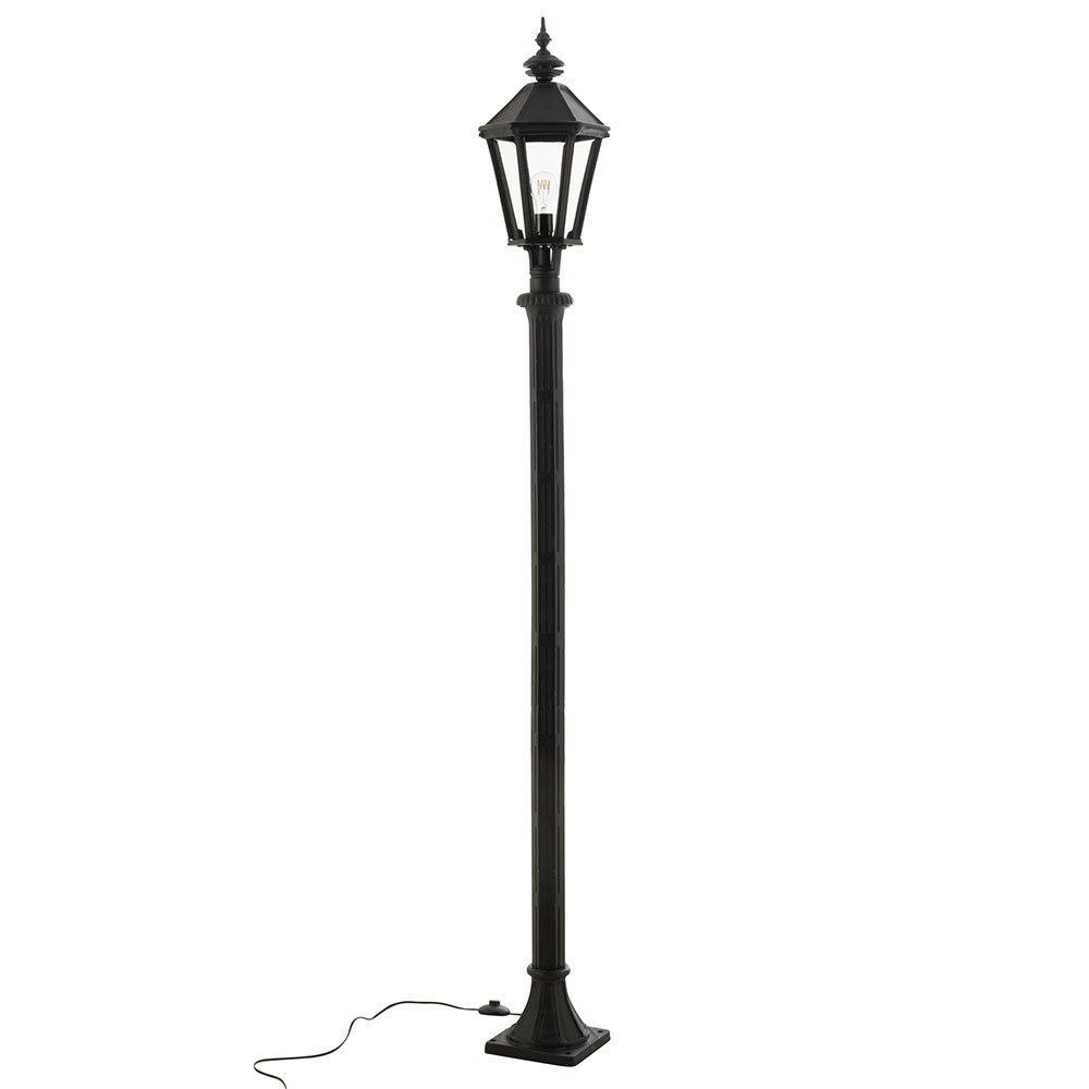 Lanterne poteau outdoor fonte noir