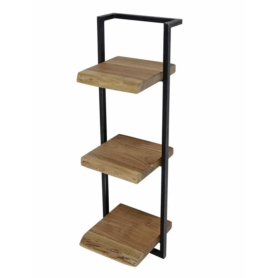 Wandplank Edge 100cm - Acaciahout & Metaal