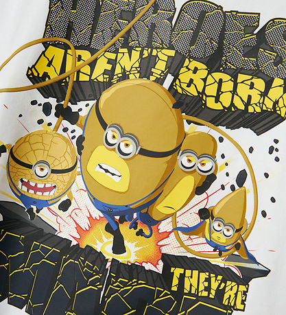 Name It T-Shirt - Minions - NkmOby - Bright White m. Print