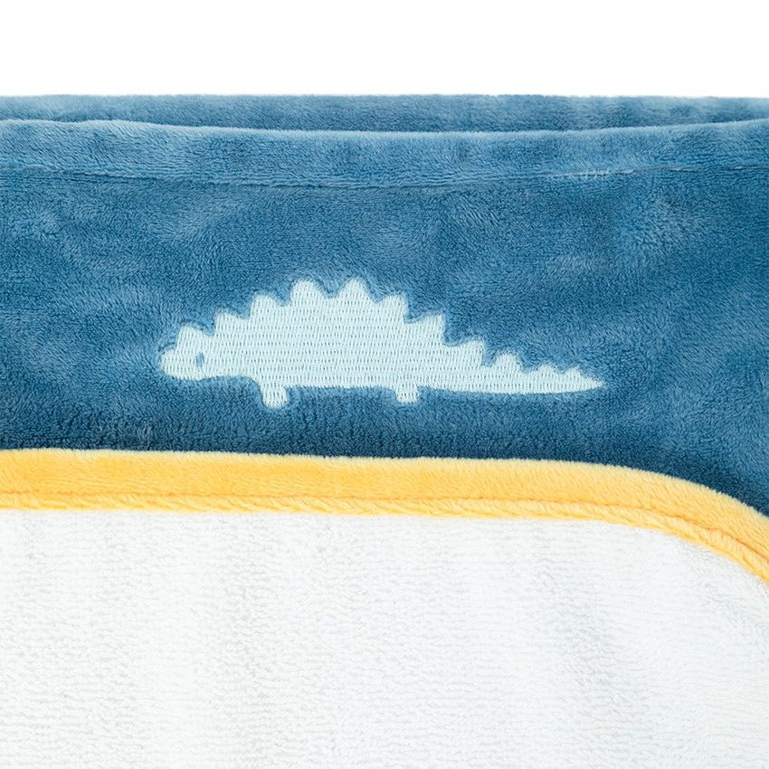 Housse de matelas à langer en polyester Mes amis les dinos - Bleu moyen