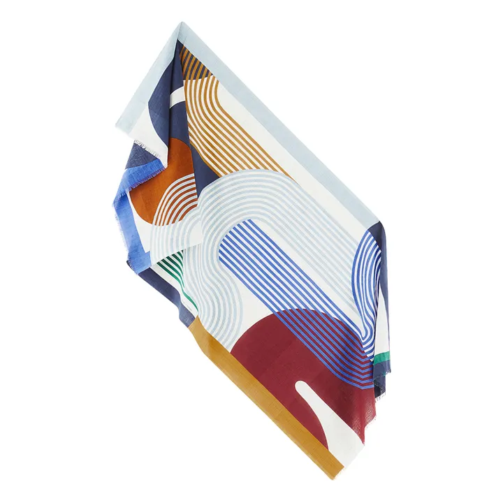Mapoésie Foulard Ruisseau | Bleu
