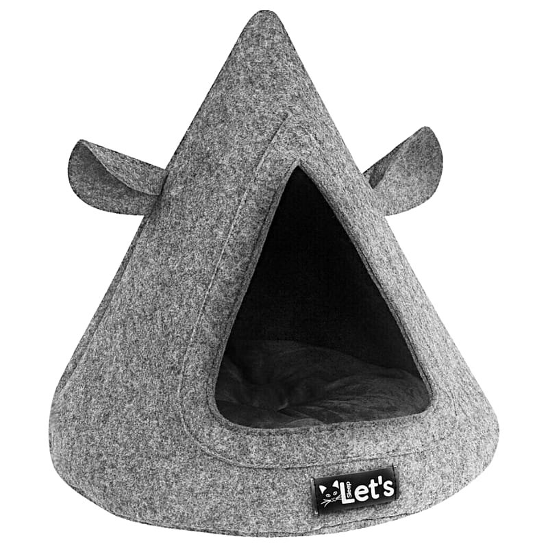 Let's Sleep Pet Cave Teepee Antraciet