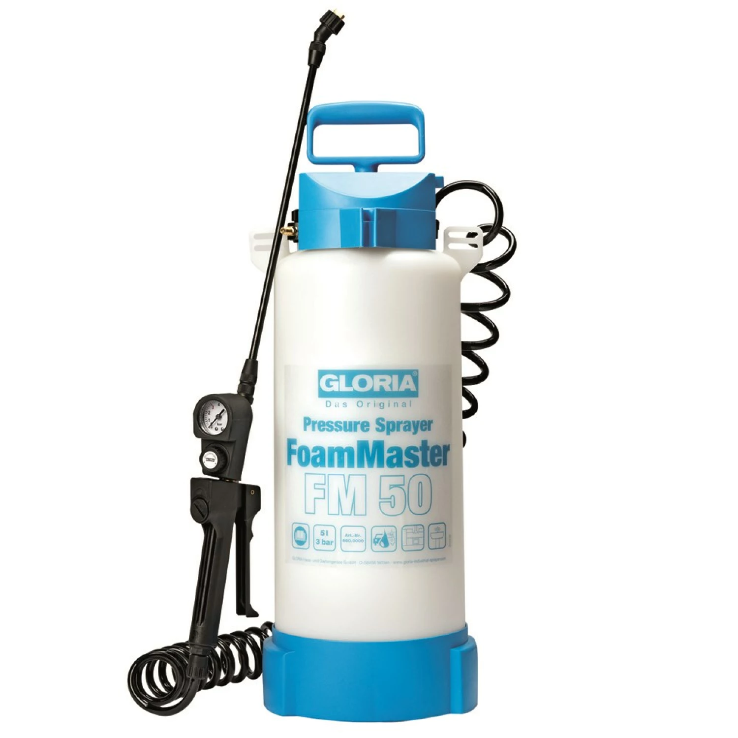 Gloria FoamMaster FM 50 Schuim-/drukspuit - Kunststof - 5L