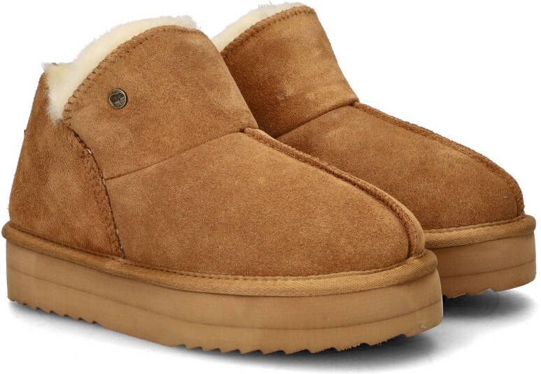 Warmbat Australia Warmbat Willow Plateau dames gevoerde boot Cognac