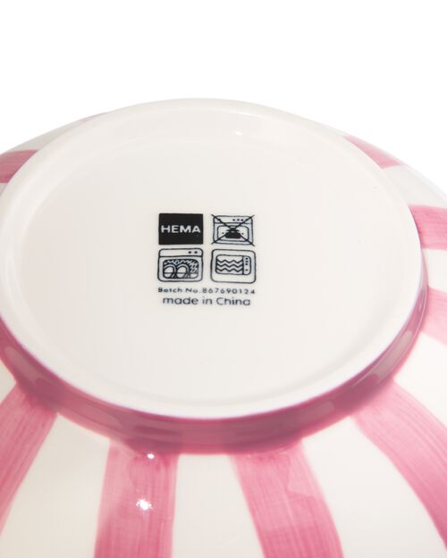 bol Ø15 cm Tablemates new bone blanc avec du rose