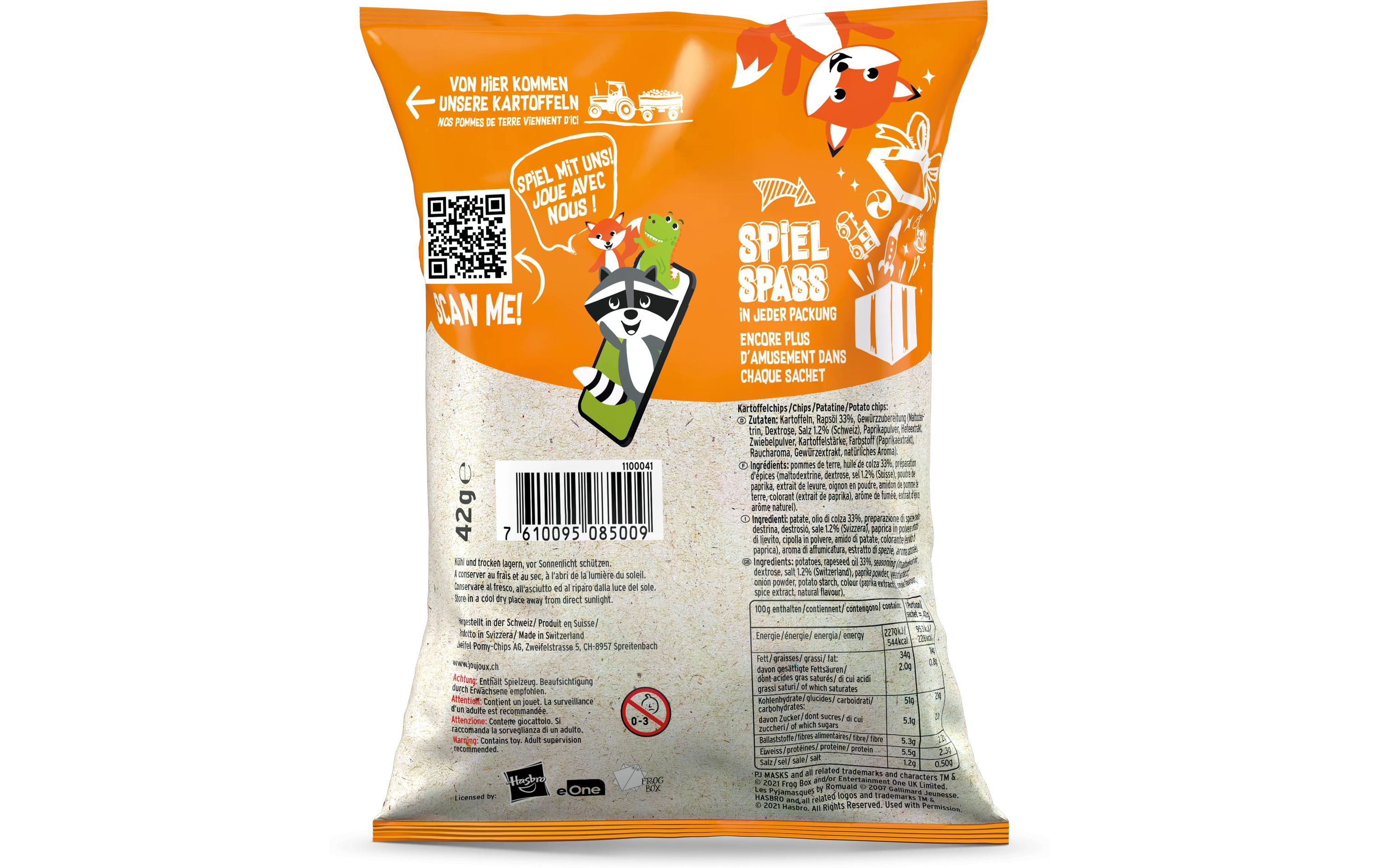 Chips Paprika 42 gKartoffel Chips mit rauchig-würzigem Geschmack