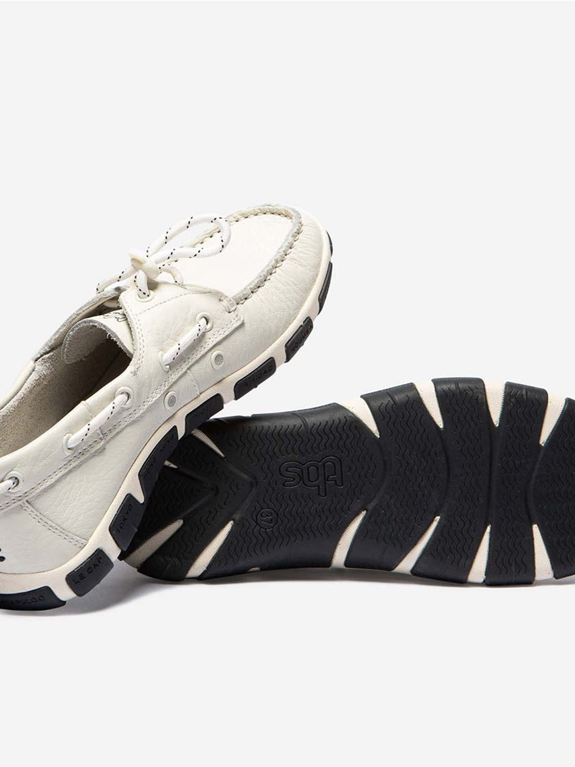 Chaussures Femme Esprit Bateau Cuir Blanc