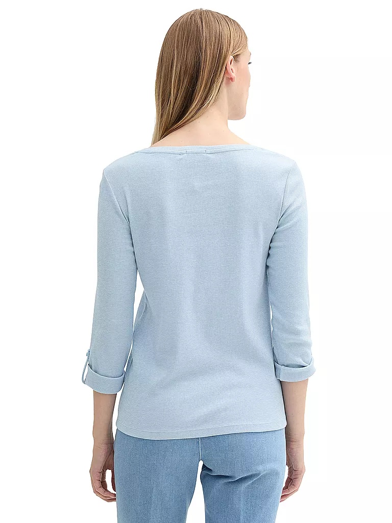 TOM TAILOR Langarmshirt hellblau