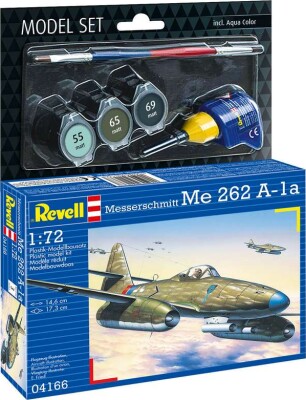 Revell - Me 262 A-1A Modelfly Byggesæt - 1:72 - 04166