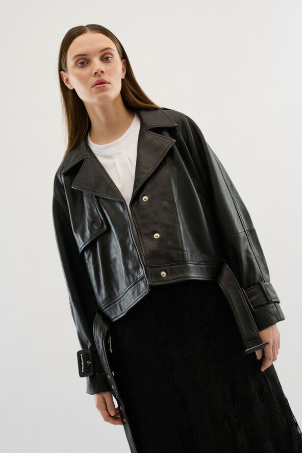 Karen by Simonsen KBPuk Leather Jacket Meteorite