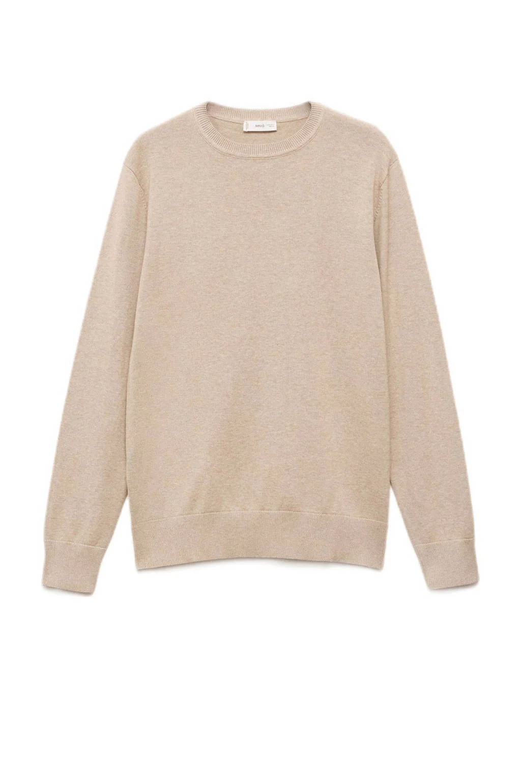 MANGO TEEN trui beige fijn gebreid