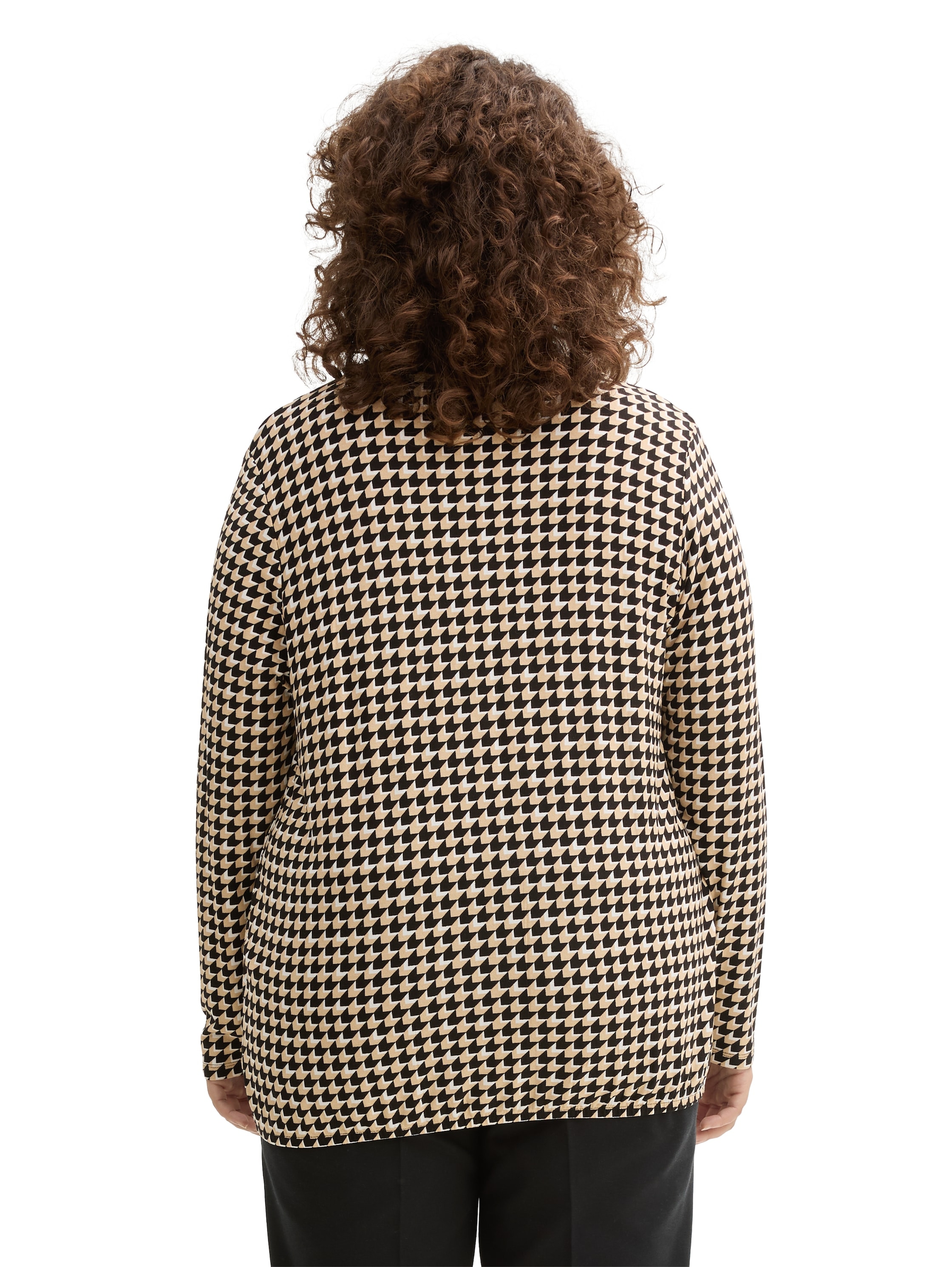 TOM TAILOR PLUS Langarmshirt , mit Muster