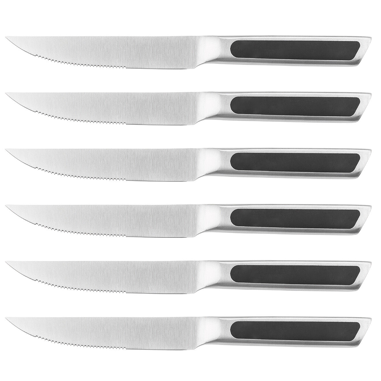 Bjorn 6 Couteaux à steak Loki inox mat - 24x2x1 cm
