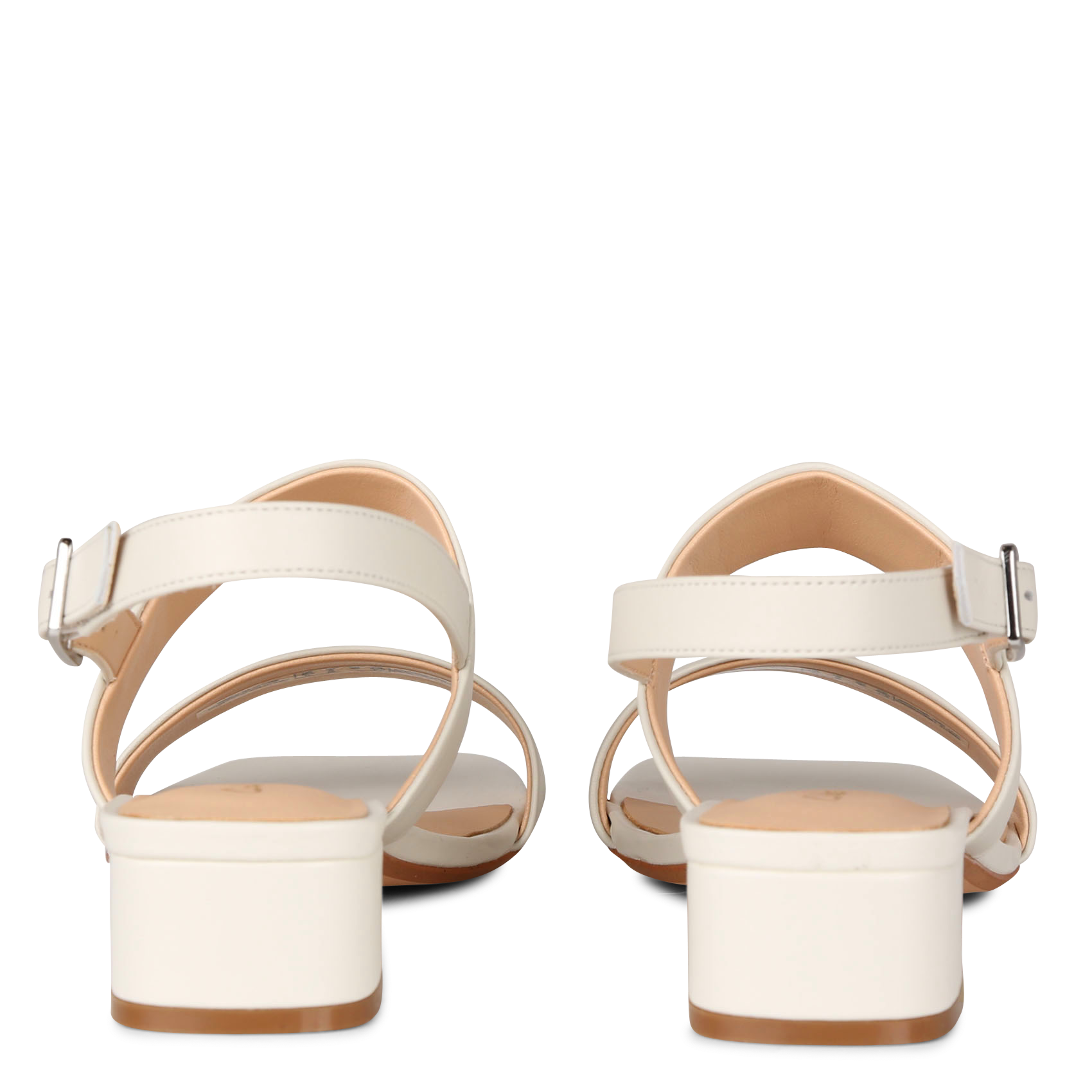 SEREN25 STRAP - Sandales hautes à talons en cuir| Blanc